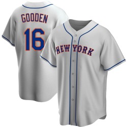 Dwight Gooden New York Mets Men's Replica Road Jersey - Gray