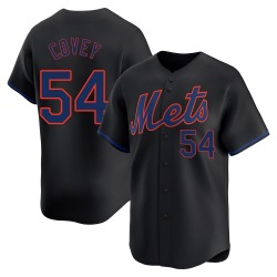 Dylan Covey New York Mets Men's Limited Alternate Jersey - Black
