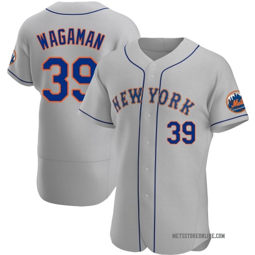 Eric Wagaman New York Mets Men's Authentic Road Jersey - Gray