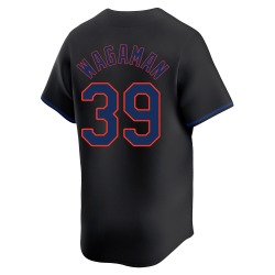 Eric Wagaman New York Mets Men's Limited Alternate Jersey - Black