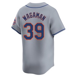 Eric Wagaman New York Mets Men's Limited Away Jersey - Gray