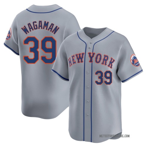 Eric Wagaman New York Mets Men's Limited Away Jersey - Gray