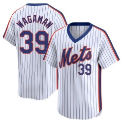 Eric Wagaman New York Mets Men's Limited Cooperstown Collection Jersey - White