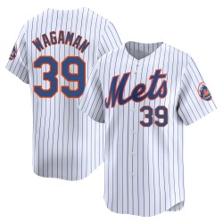 Eric Wagaman New York Mets Men's Limited Home Jersey - White