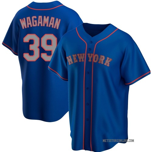 Eric Wagaman New York Mets Men's Replica Alternate Road Jersey - Royal