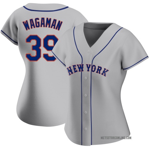 Eric Wagaman New York Mets Women's Authentic Road Jersey - Gray