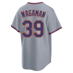 Eric Wagaman New York Mets Youth Replica Away 2.0 Jersey - Gray