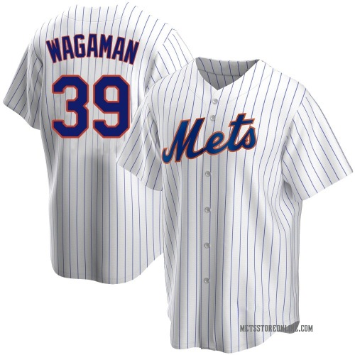 Eric Wagaman New York Mets Youth Replica Home Jersey - White