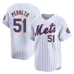 Freddy Peralta New York Mets Men's Limited Home Jersey - White