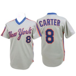 Gary Carter New York Mets Men's Replica Throwback Jersey - Grey