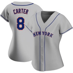 Gary Carter New York Mets Women's Replica Road Jersey - Gray