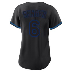 Hayden Senger New York Mets Women's Replica Fashion Jersey - Black