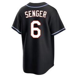 Hayden Senger New York Mets Youth Replica Fashion Out Jersey - Black