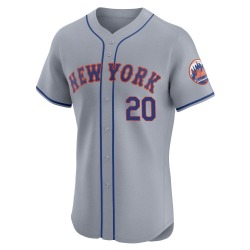 Howard Johnson New York Mets Men's Elite Road Jersey - Gray