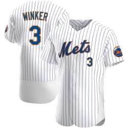 Jesse Winker New York Mets Men's Authentic Home Jersey - White