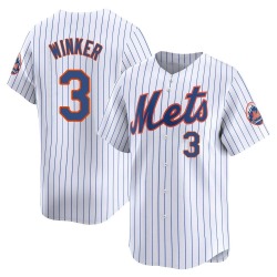 Jesse Winker New York Mets Men's Limited Home Jersey - White