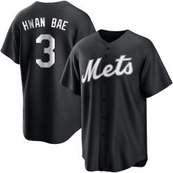 Ji Hwan Bae New York Mets Youth Replica Black/ Jersey - White