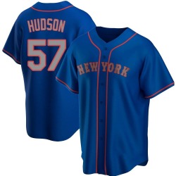 Joe Hudson New York Mets Men's Replica Alternate Road Jersey - Royal