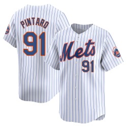 Jonathan Pintaro New York Mets Men's Limited Home Jersey - White