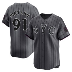 Jonathan Pintaro New York Mets Youth Limited Graphite 2024 City Connect Jersey -