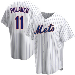 Jorge Polanco New York Mets Youth Replica Home Jersey - White