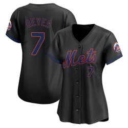 Jose Reyes New York Mets Women's Limited Alternate Jersey - Black