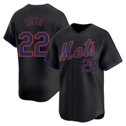 Juan Soto New York Mets Men's Limited Alternate Jersey - Black