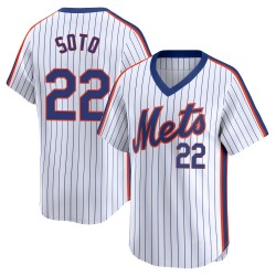 Juan Soto New York Mets Men's Limited Cooperstown Collection Jersey - White