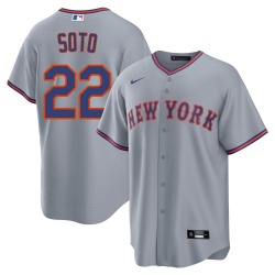 Juan Soto New York Mets Men's Replica Away 2.0 Jersey - Gray