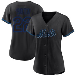 Juan Soto New York Mets Women's Replica Fashion Jersey - Black