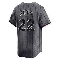 Juan Soto New York Mets Youth Limited Graphite 2024 City Connect Jersey -