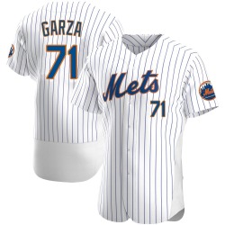 Justin Garza New York Mets Men's Authentic Home Jersey - White