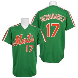 Keith Hernandez New York Mets Men's Authentic Throwback Jersey - Green
