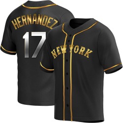 Keith Hernandez New York Mets Youth Replica Alternate Jersey - Black Golden