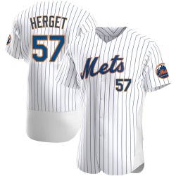 Kevin Herget New York Mets Men's Authentic Home Jersey - White