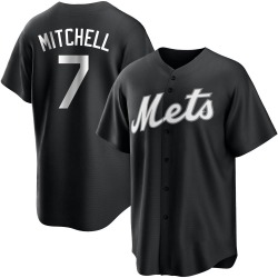 Kevin Mitchell New York Mets Men's Replica Black/ Jersey - White