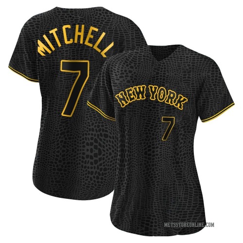 Kevin Mitchell New York Mets Women's Authentic Snake Skin City Jersey - Black