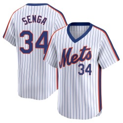 Kodai Senga New York Mets Men's Limited Cooperstown Collection Jersey - White