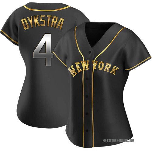 Lenny Dykstra New York Mets Women's Replica Alternate Jersey - Black Golden