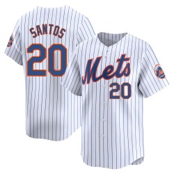 Luis De Los Santos New York Mets Youth Limited Home Jersey - White