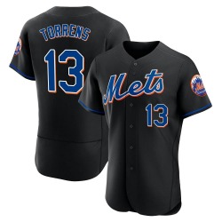 Luis Torrens New York Mets Men's Authentic 2022 Alternate Jersey - Black
