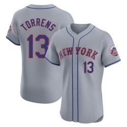 Luis Torrens New York Mets Men's Elite Road Jersey - Gray