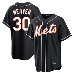 Luke Weaver New York Mets Men's Replica Fashion Out Jersey - Black