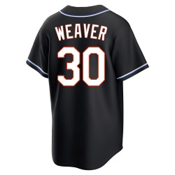 Luke Weaver New York Mets Men's Replica Fashion Out Jersey - Black