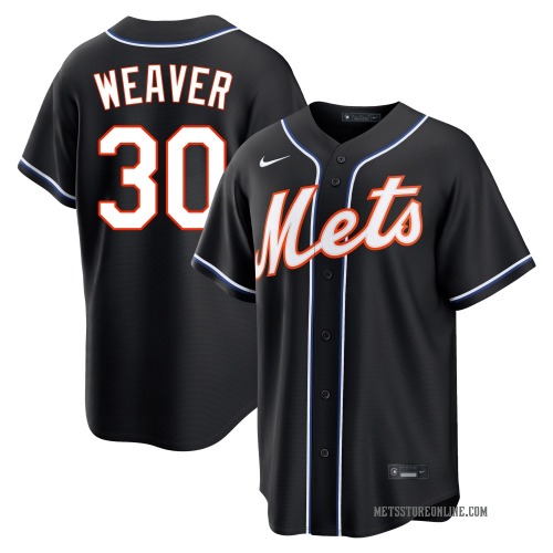 Luke Weaver New York Mets Men's Replica Fashion Out Jersey - Black