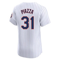 Mike Piazza New York Mets Men's Elite Home Jersey - White