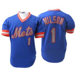 Mookie Wilson New York Mets Men's Authentic Throwback Jersey - Blue