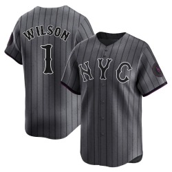 Mookie Wilson New York Mets Men's Limited Graphite 2024 City Connect Jersey -