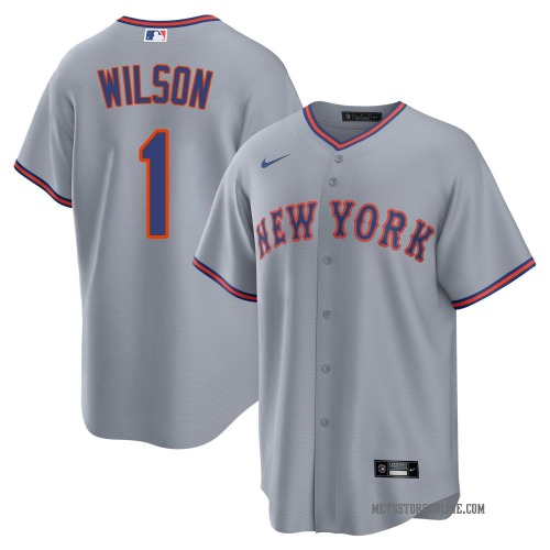 Mookie Wilson New York Mets Men's Replica Away 2.0 Jersey - Gray