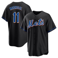 Nick Madrigal New York Mets Youth Replica 2022 Alternate Jersey - Black